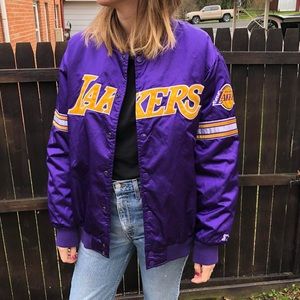 LARGE Men’s Purple Lakers Starter Jacket